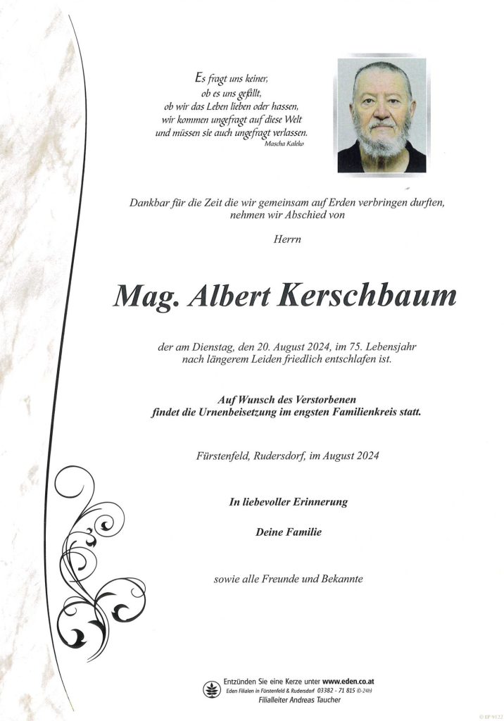 Mag. Albert Kerschbaum