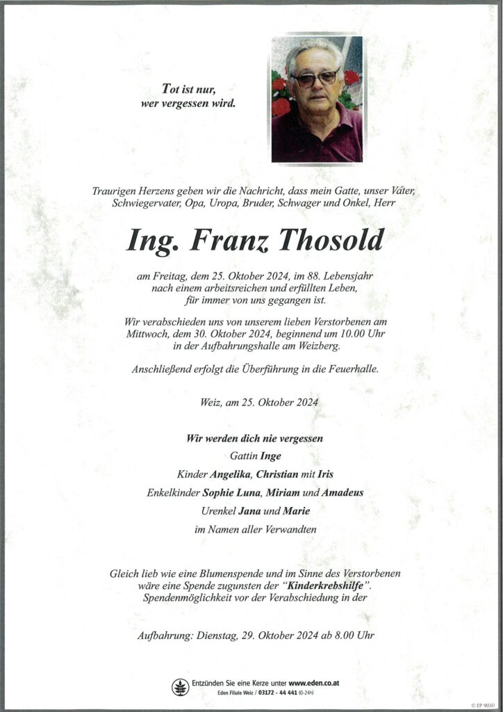 Ing. Franz Thosold