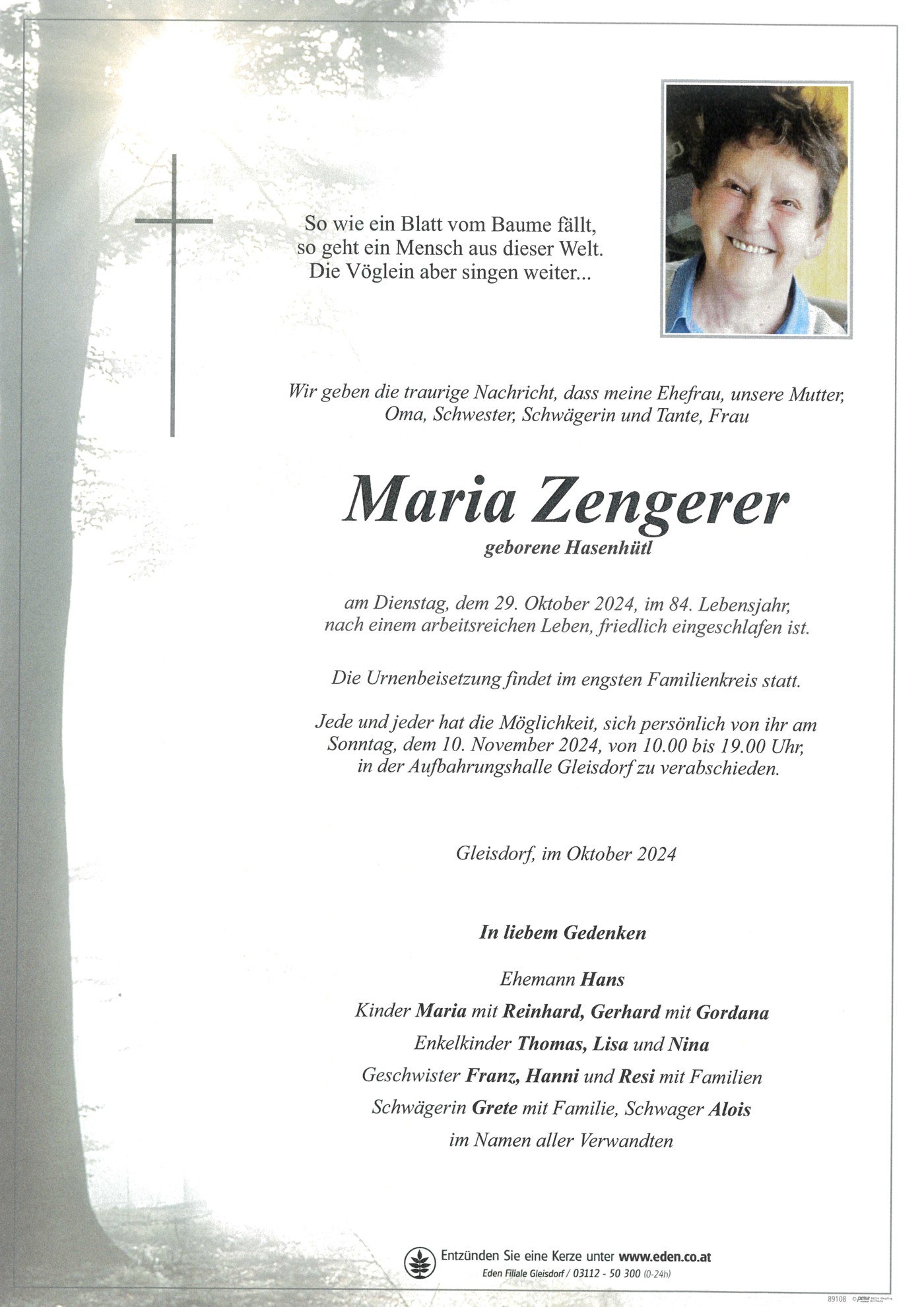 Maria Zengerer Parte