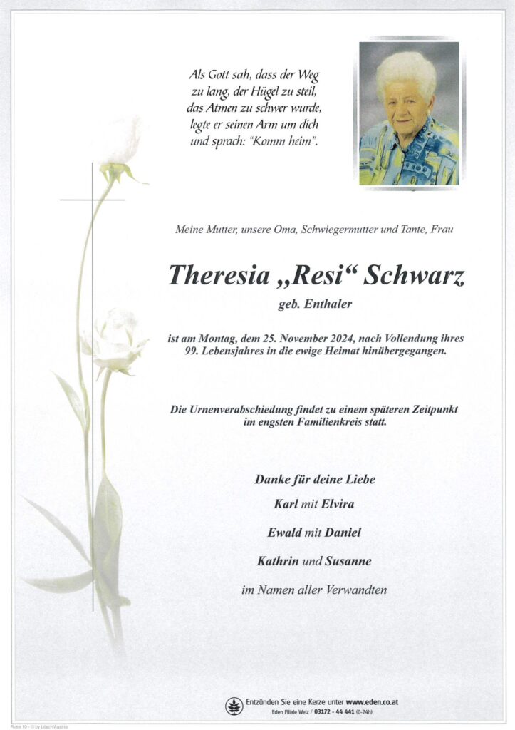 Theresia ,,Resi“ Schwarz