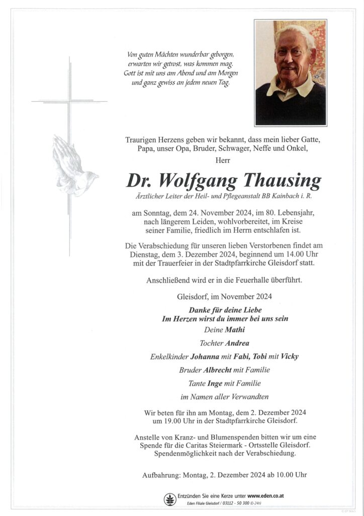 Dr. Wolfgang Thausing