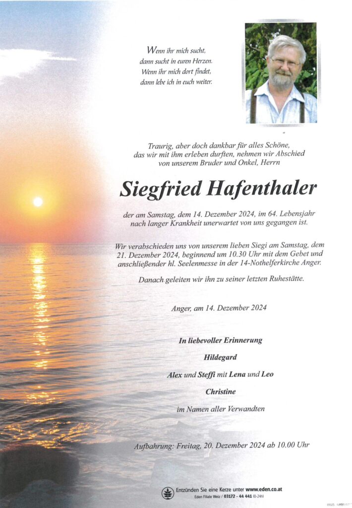 Siegfried Hafenthaler