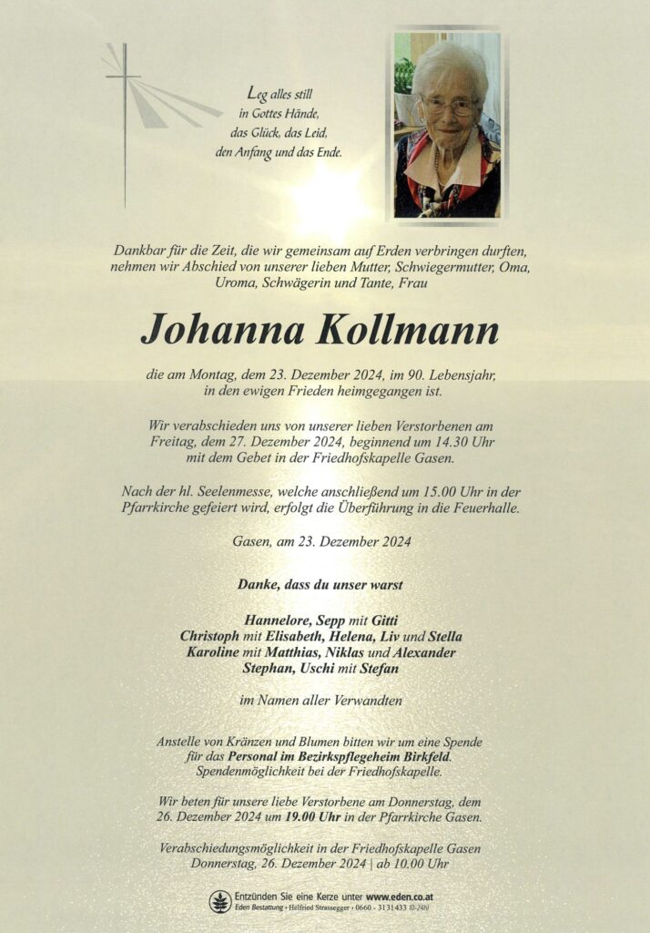 Johanna Kollmann